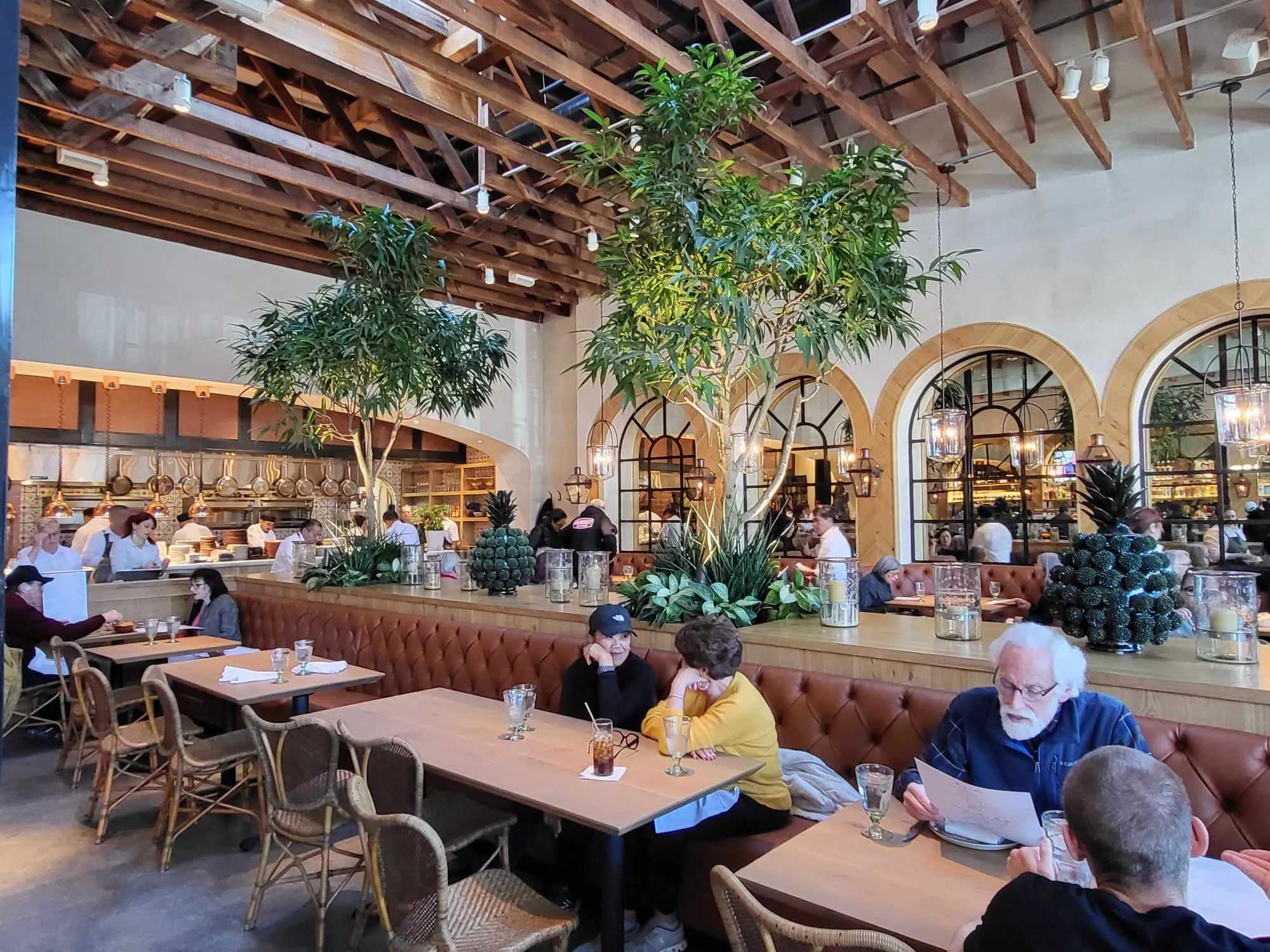 Interior of restaurant.