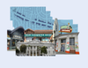 Illustration of Ocean Avenue buildings.