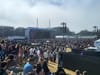 A view of musician Thunder Cat performing at Outside Lands.